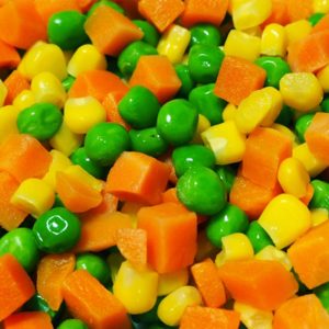 Frozen Carrot dice, green pea, sweet corn kernel
