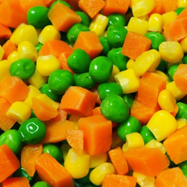Frozen Carrot dice, green pea, sweet corn kernel